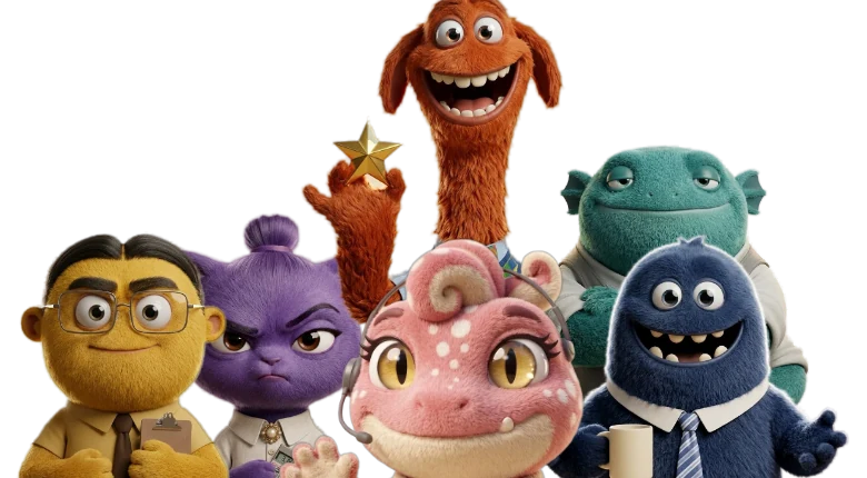 Tokay's six AI agents: Ivo, Angela, Andy, Pam, Sam and Leo
